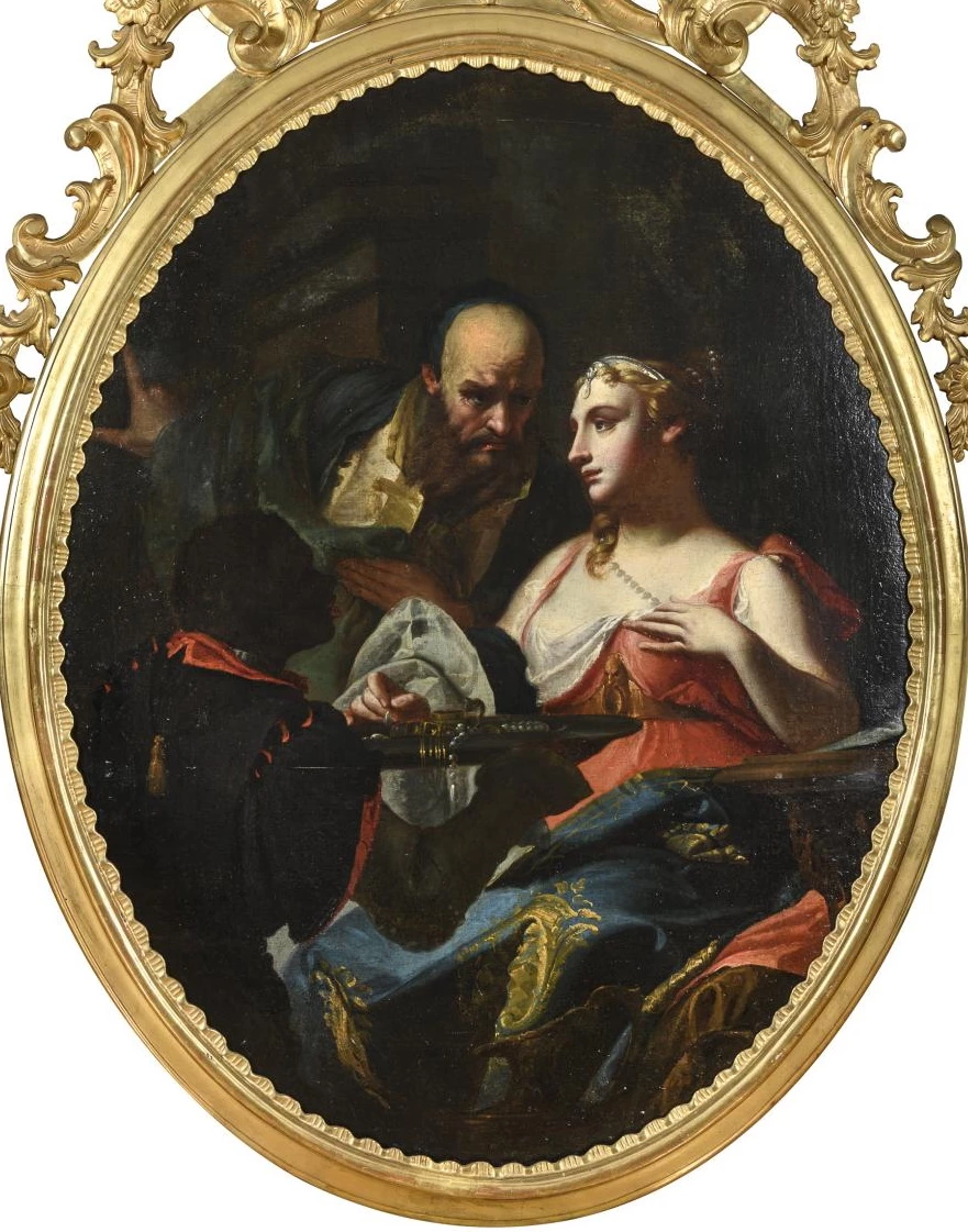 La visita della regina di Saba - attribuito
